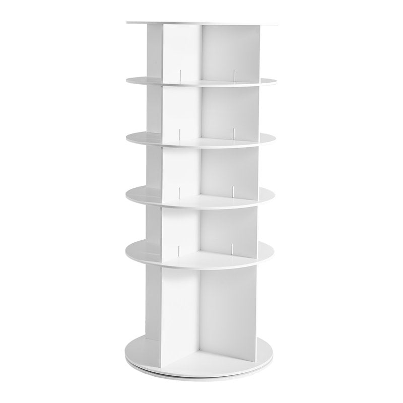 5-Tier Rotating Shoe Rack Tower, 360° Spinning Organizer