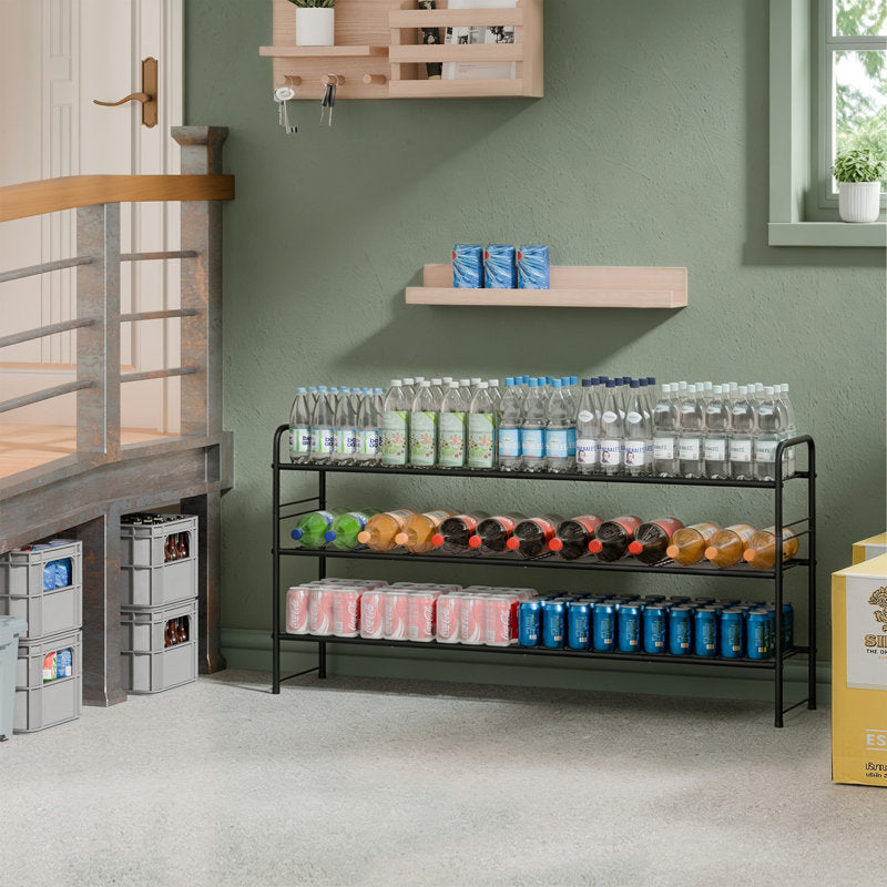 46.5" Long 3-Tier Shoe Rack, 20-Pair Shelf