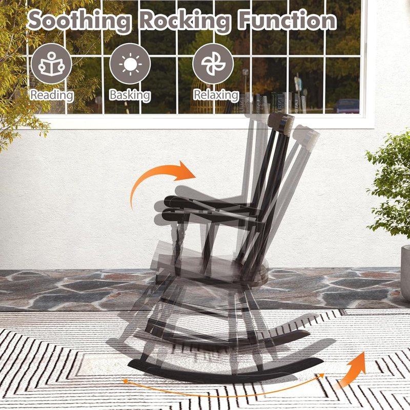 Classic Solid Wood Rocking Chair