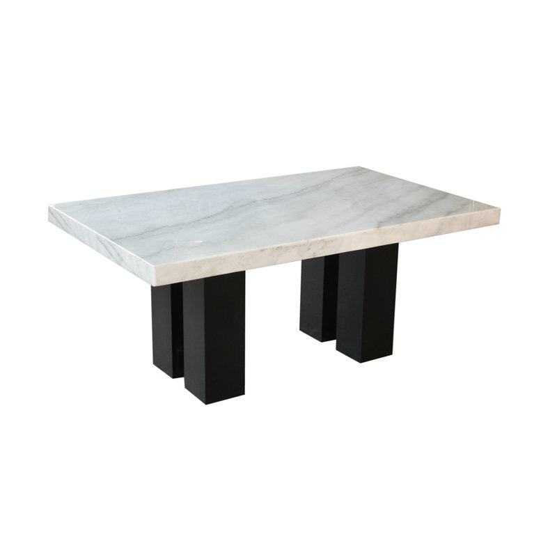 Lucca Italian Marble 6 Seater Dining Table Set