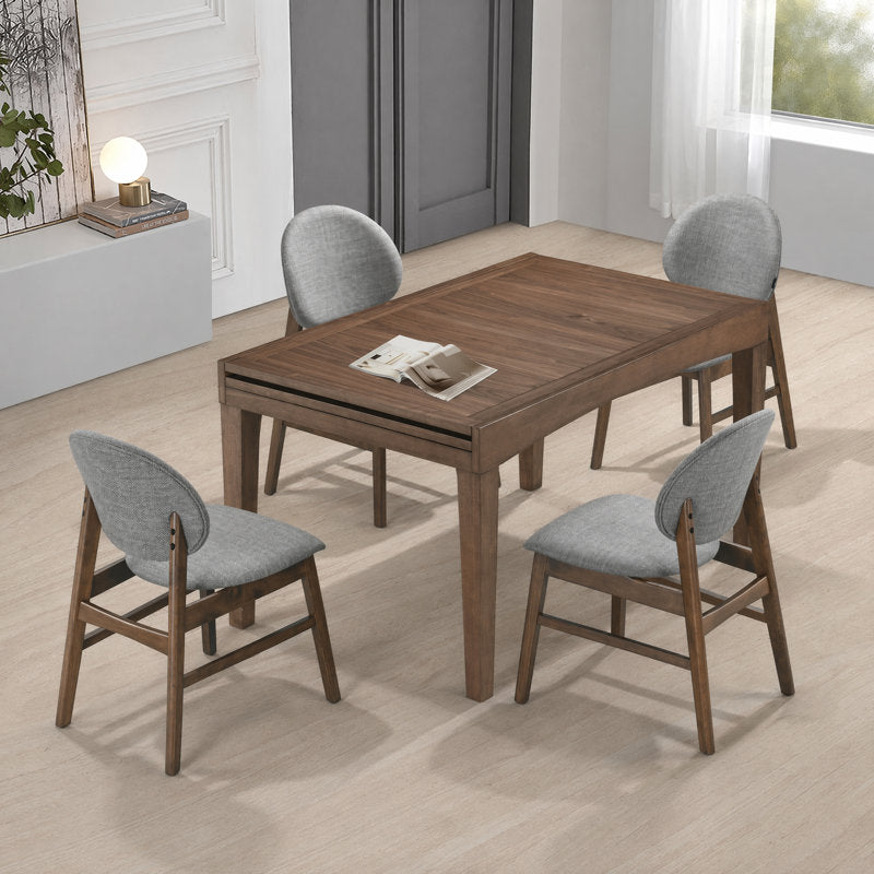 Johor Glass Extendable 6 Seater Dining Table Set with Chairs