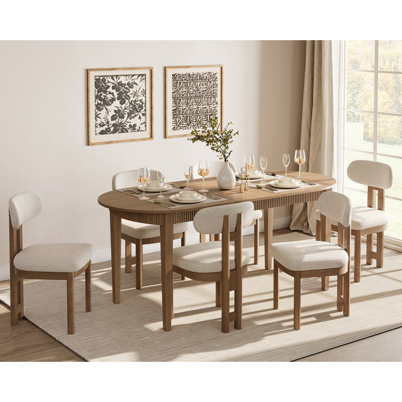 Chicago Smart Top 6 Seater Dining Table Set with Chairs