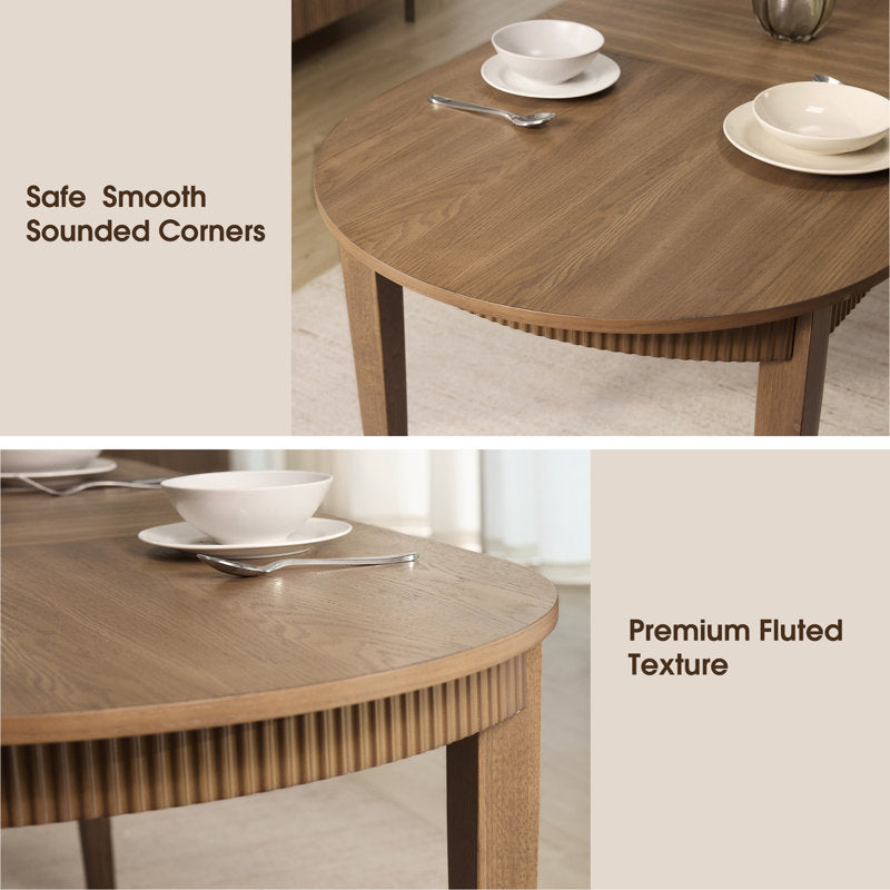 Chicago Smart Top 6 Seater Dining Table Set with Chairs