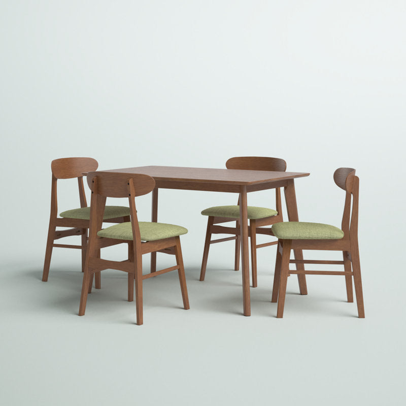 Muar Malaysian Solid Wood 4 Seater Dining Table Set