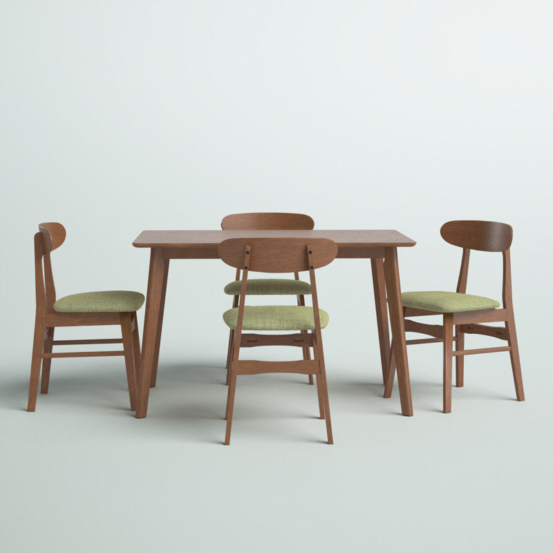 Muar Malaysian Solid Wood 4 Seater Dining Table Set
