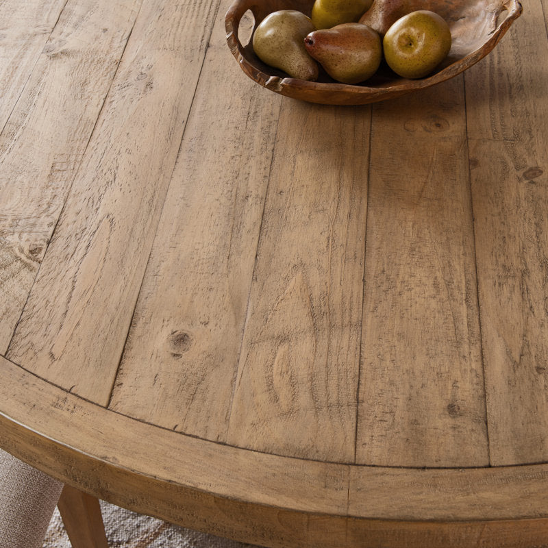 Penang Malaysian Solid Wood Round 4 Seater Dining Table Set