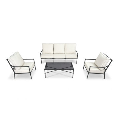 4-Piece Outdoor Patio Seating Group With Coffee Table