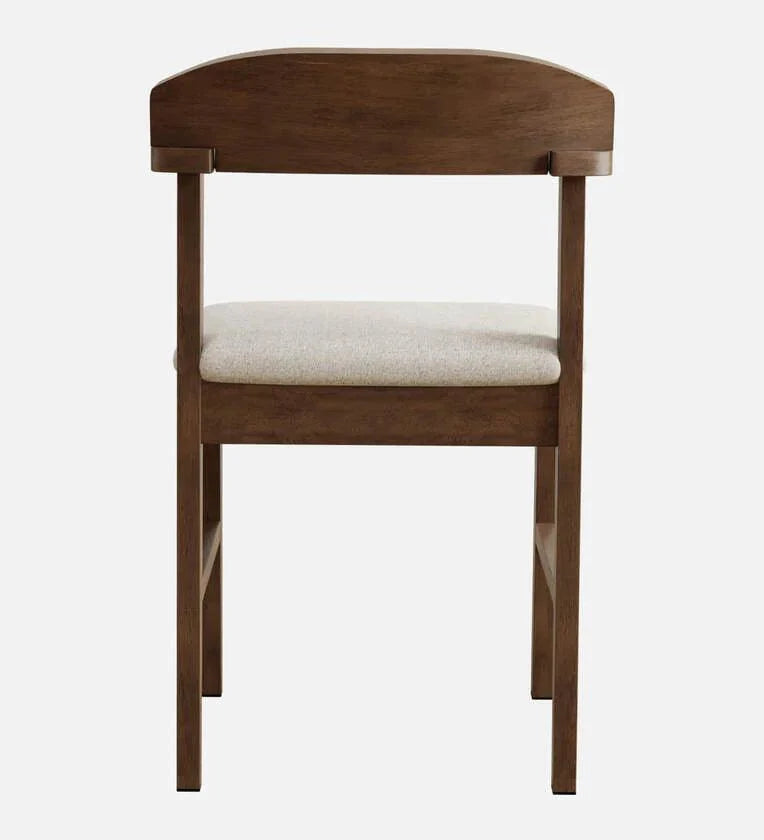Solid Wood 4 Seater Dining Set In Marble Finish