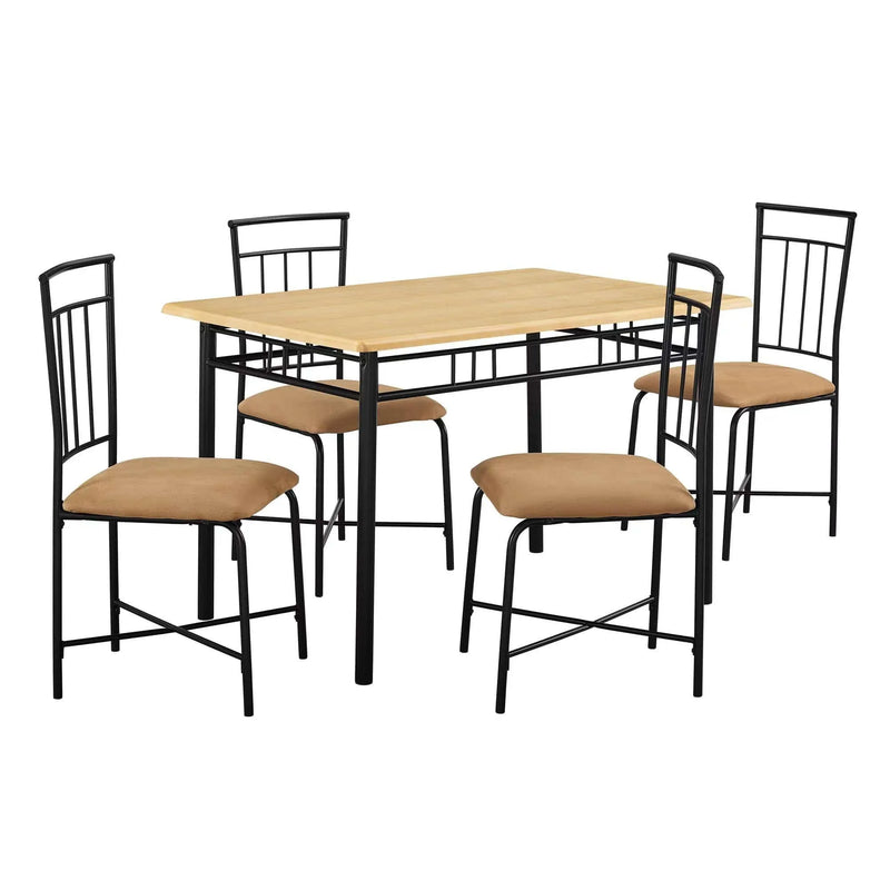 Louise Traditional 5-Piece Wood & Metal Dining Set