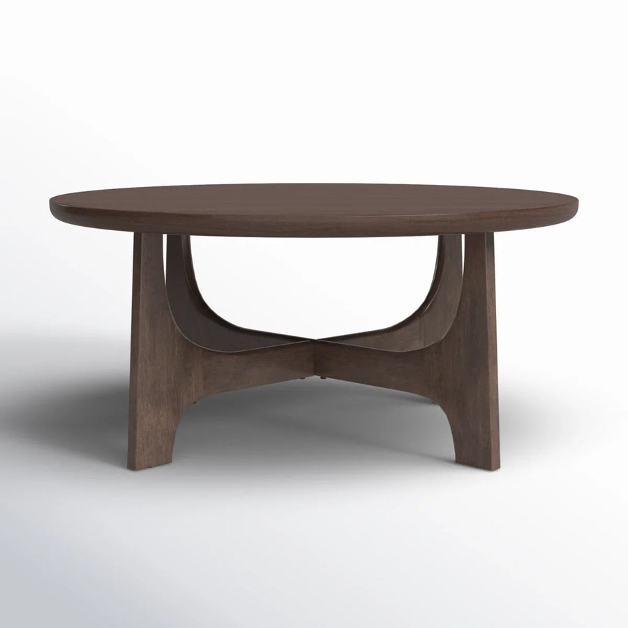 Modern Coffee Table with Flared Solid Wood Legs