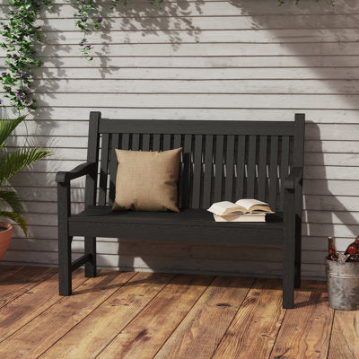 All-Weather HIPS Outdoor Bench – Poly Lumber Garden Seating Patio Furniture