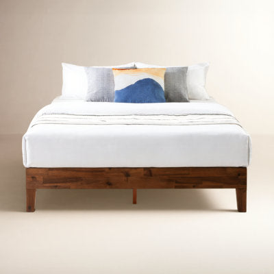 Amaryn Solid Wood Platform Bed (Queen) - Luxury Arts