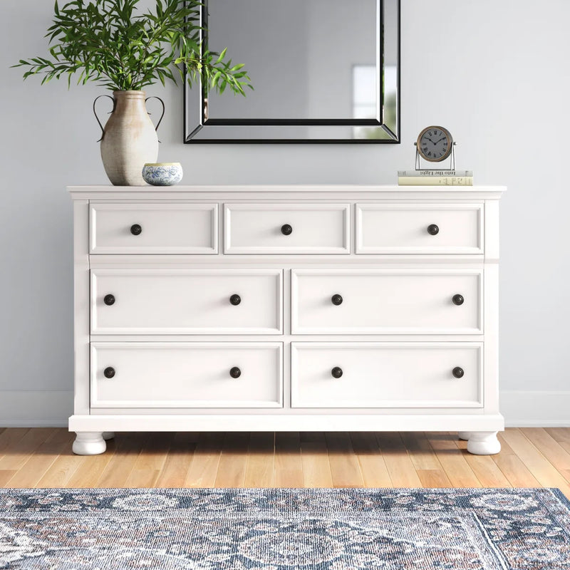 Wooden Multi-Drawer Storage Dresser
