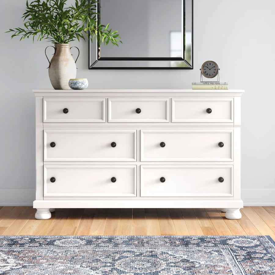 Wooden Multi-Drawer Storage Dresser