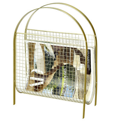 Cean Metal Free Standing Magazine Rack