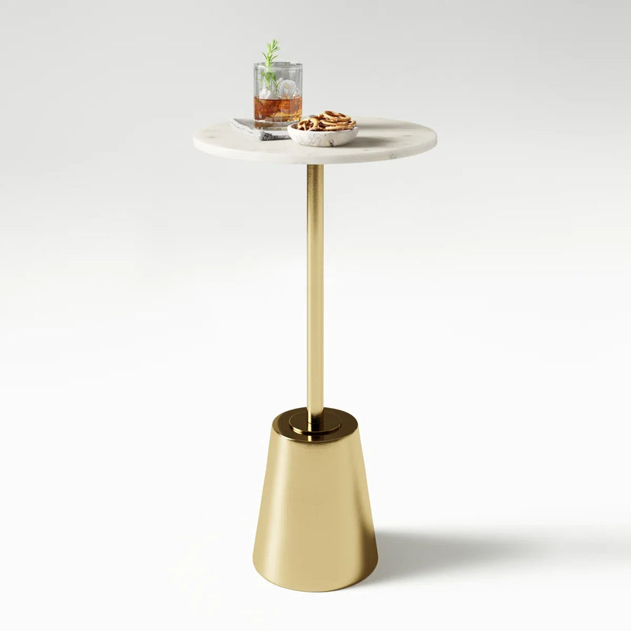 Cemil Marble Top End Table