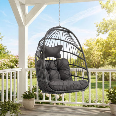 Chorley Indoor/Outdoor Porch Swing Egg Chair Without Stand