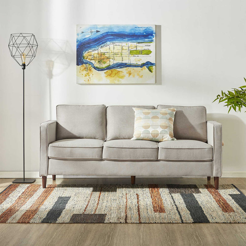Hana 78" Square Arm Sofa