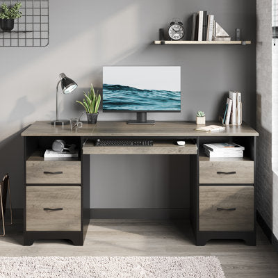 Luxury Arts Labelle 59" W Rectangle Executive Desk