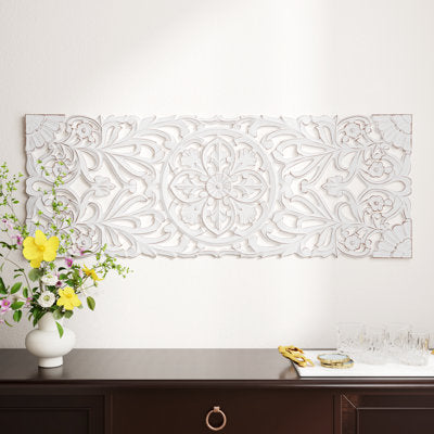 Botanical Carved Wood Wall Decor
