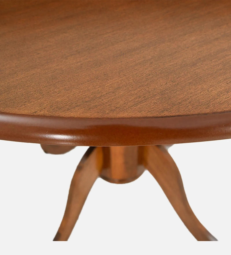 Solid Wood 4 Seater Dining Set in Brown Colour