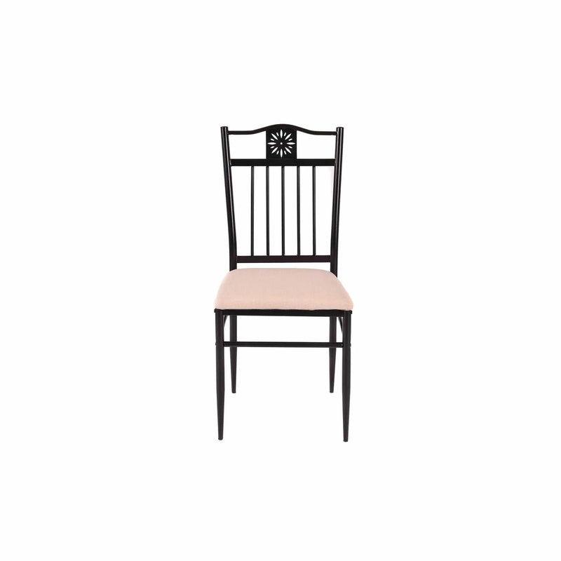 5 Piece Dining Set Wood Metal Table and Chairs Kitchen Furniture
