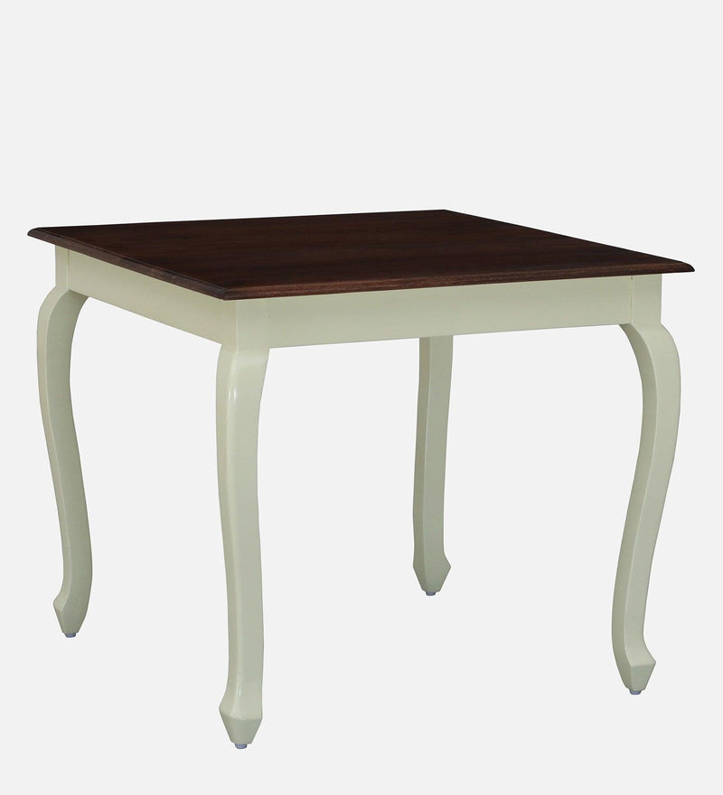Solid Wood 4 Seater Dining Set In Tulip Finish