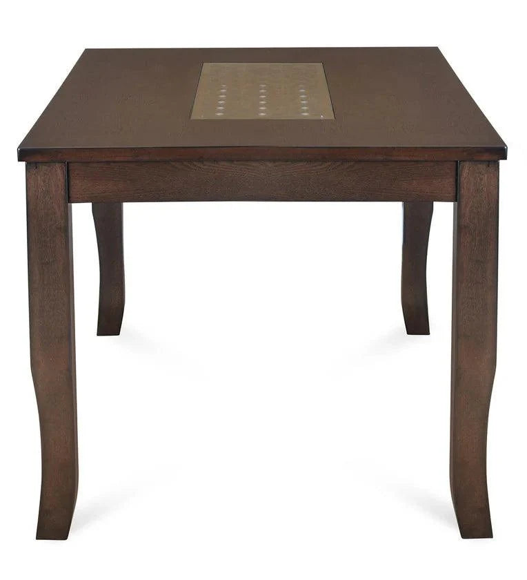6 Seater Dining Set in Walnut Finish