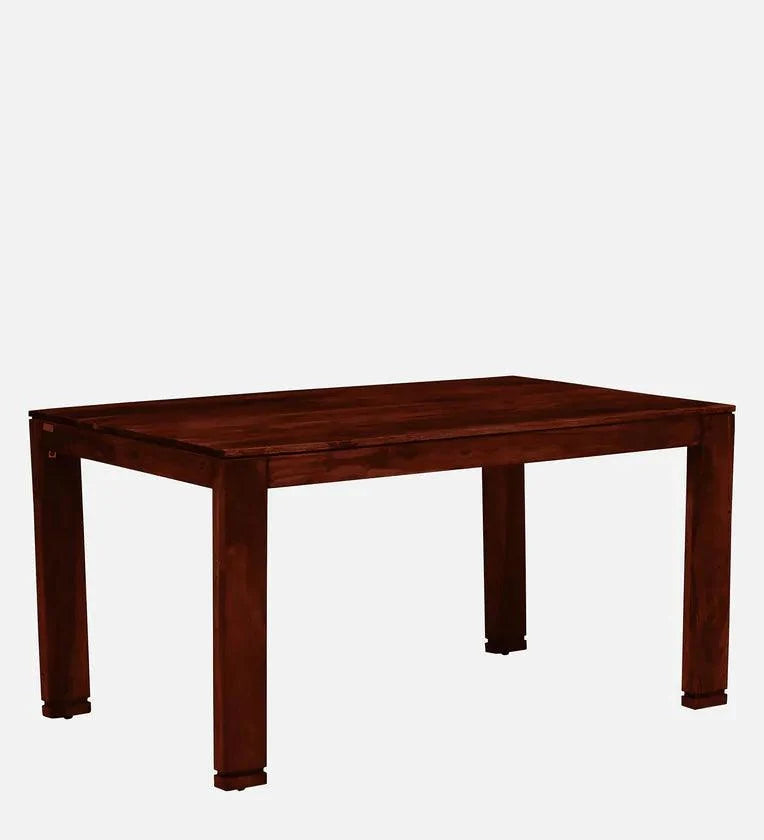 Sheesham Wood 6 Seater Dining Set In Honey Oak Finish With Bench