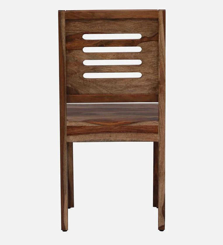 Sheesham Wood 6 Seater Dining Set In Scratch Resistant Rustic Teak Finish