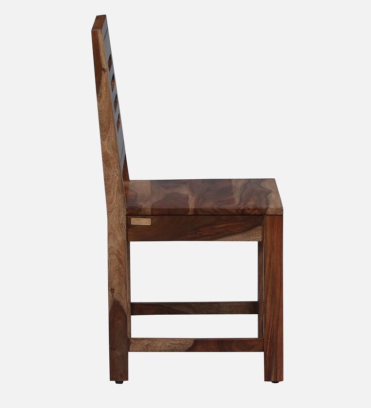 Sheesham Wood 6 Seater Dining Set In Scratch Resistant Rustic Teak Finish