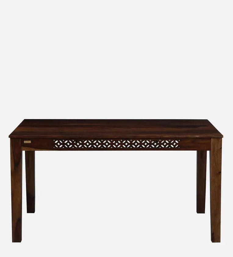 Sheesham Wood 6 Seater Dining Set in Scratch Resistant Provincial Teak Finish With Bench