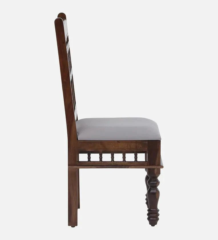 Sheesham Wood 4 Seater Dining Set In Provincial Teak Finish