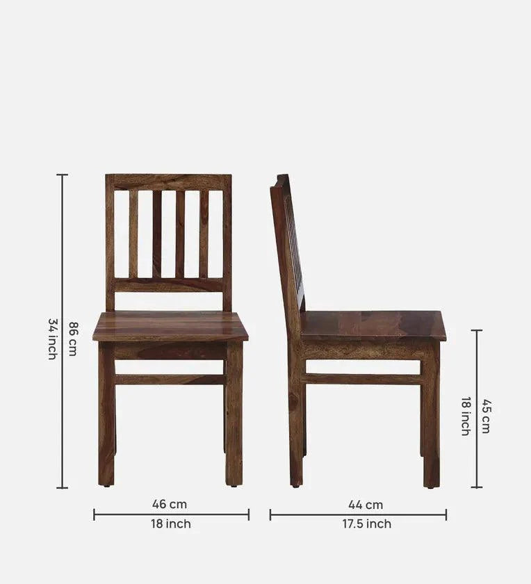 Sheesham Wood 6 Seater Dining Set In Provincial Teak Finish With Bench