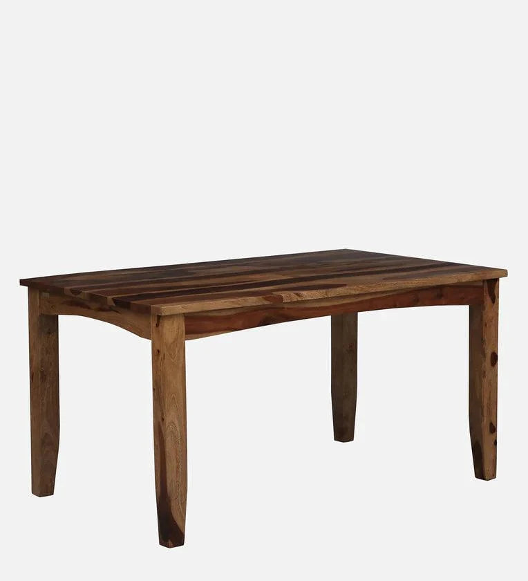 Sheesham Wood 6 Seater Dining Set in Scratch Resistant Rustic Teak Finish With Bench