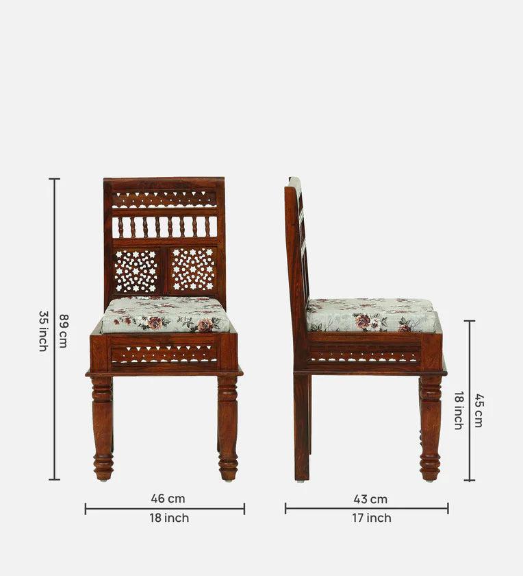 Sheesham Wood 6 Seater Dining Set In Scratch Resistant Honey Oak Finish