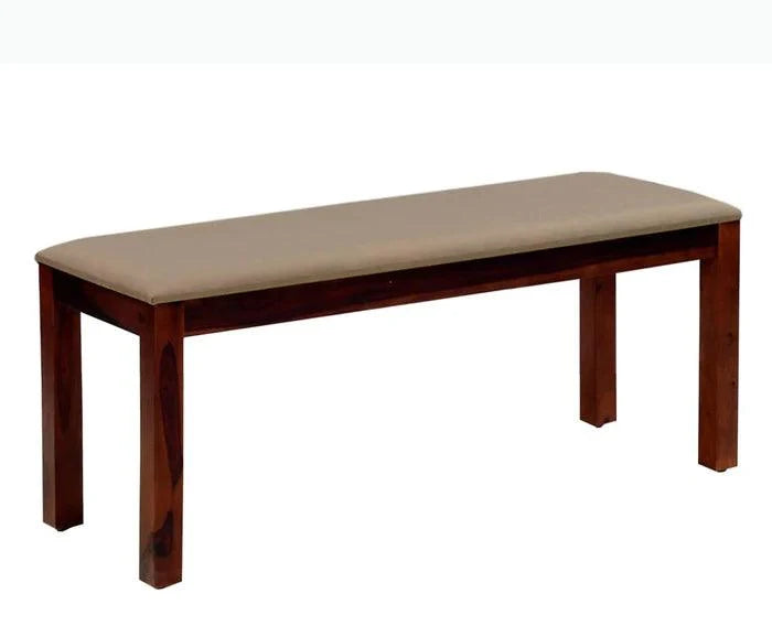 Jiayi Sheesham Wood 6 Seater Dining Table Set with 4 Chair & Becnch for Dining Room