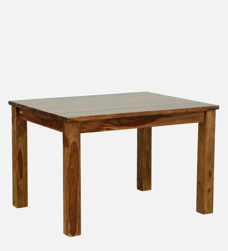 Sheesham Wood 4 Seater Dining Set In Rustic Teak Finish With Bench