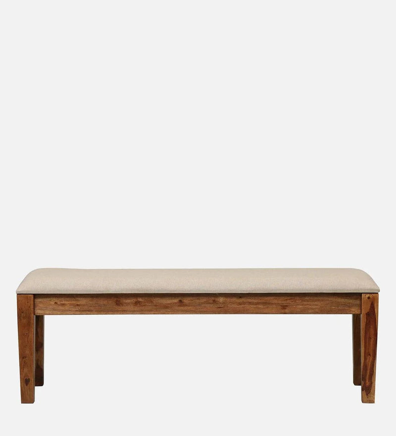 Kentan Sheesham Wood 6 Seater Dining Set In Rustic Teak With Bench