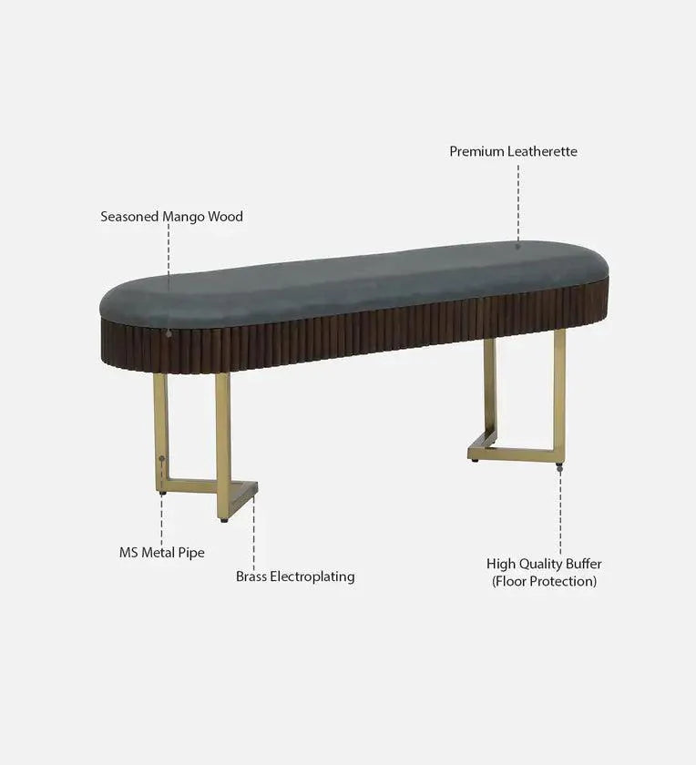 Metal 6 Seater Dining Set In Brass Electroplating Finish With White Porcelain Top