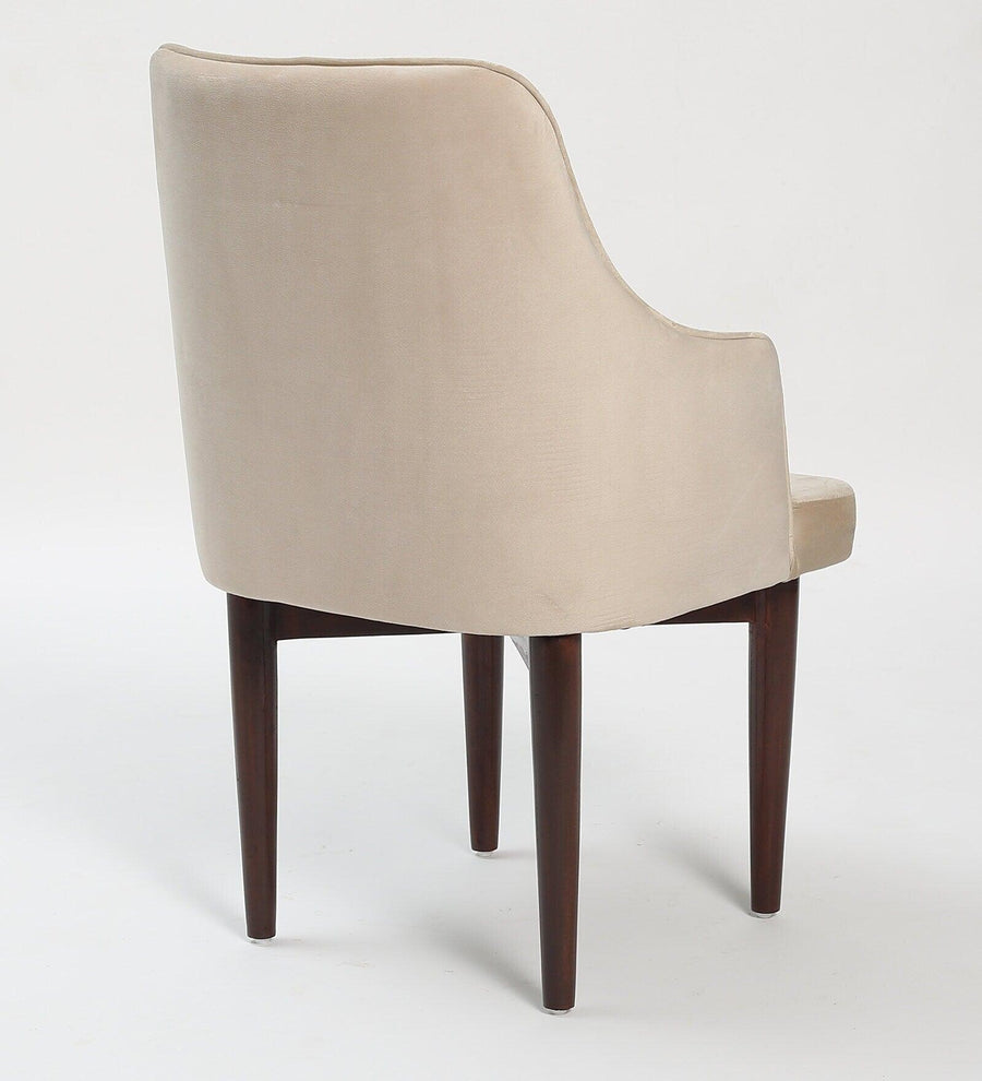 Marble Top 4 Seater Dining Set in Teak Wood Finish