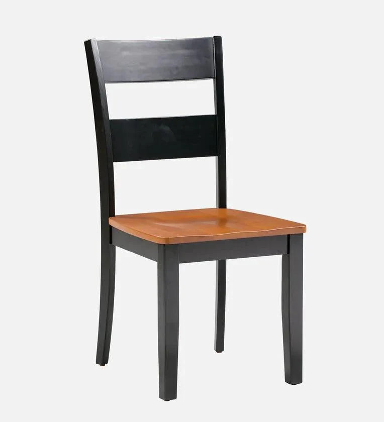 6 Seater Dining Set in Cherry & Walnut Finish
