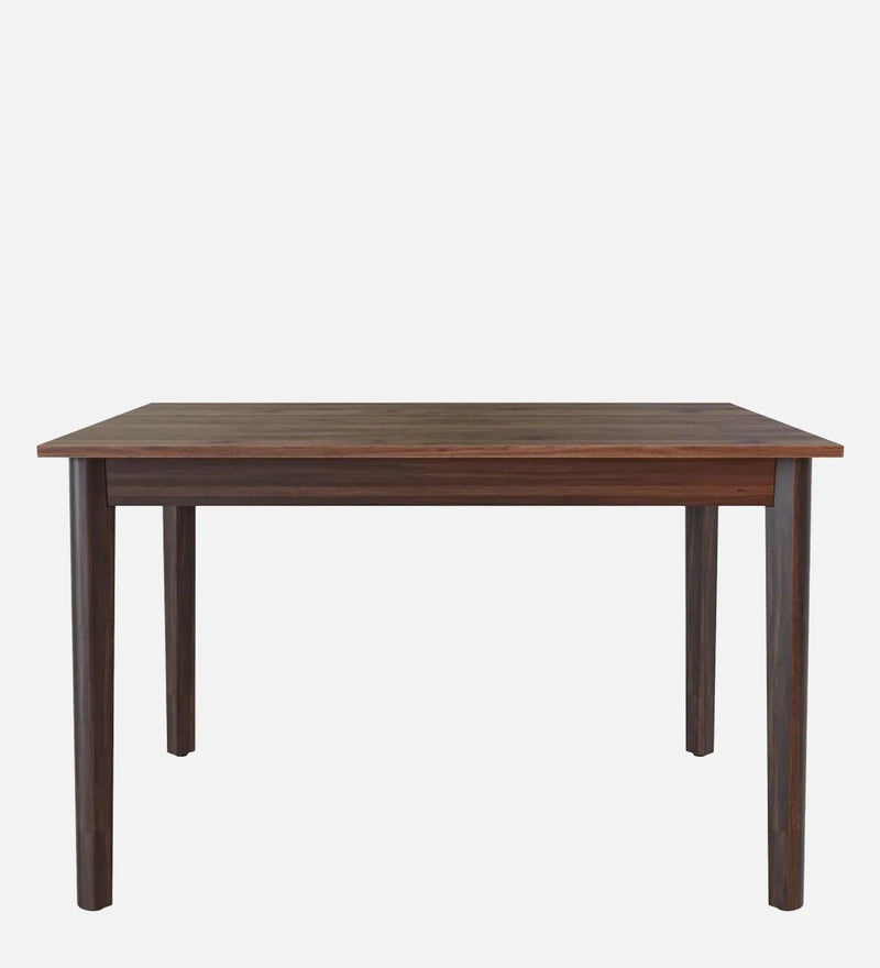 Solid Wood 4 Seater Dining Set In White Ash Finish