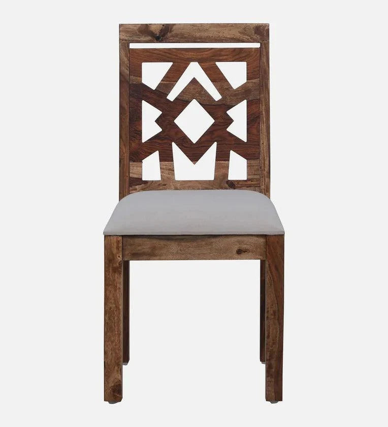 Sheesham Wood 6 Seater Dining Set In Rustic Teak Finish