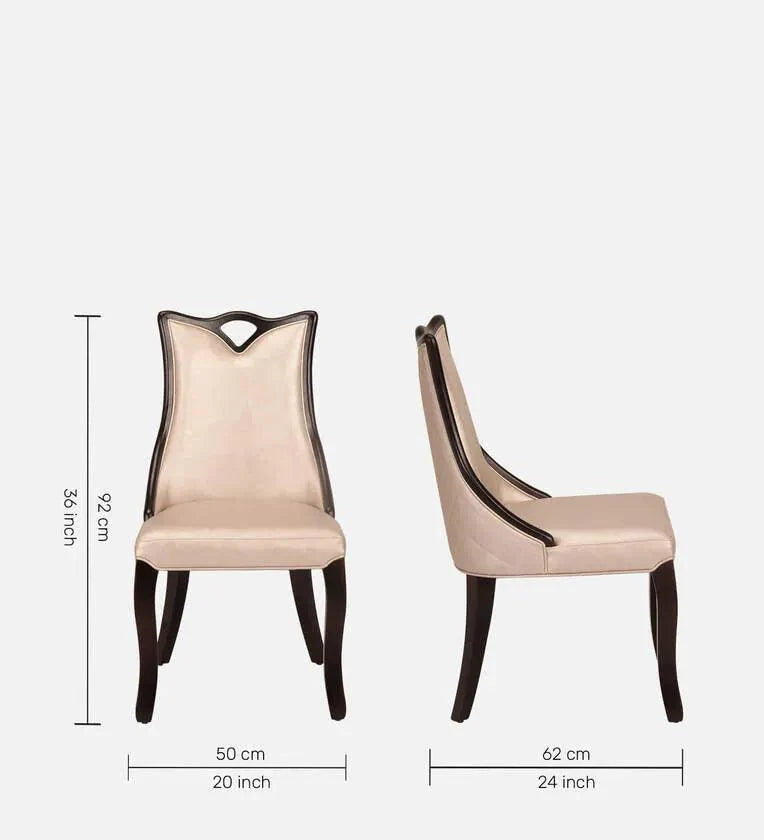 Marble 6 Seater Dining Sets In Brown & Gold Finish