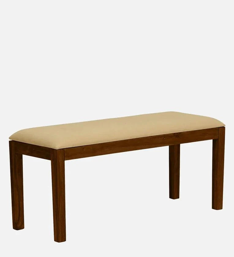 Sheesham Wood 6 Seater Dining Set In Provincial Teak Finish With Bench