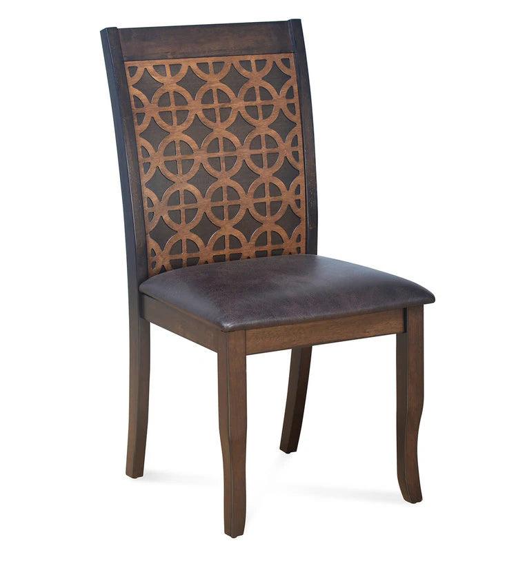 6 Seater Dining Set in Walnut Finish with Bench