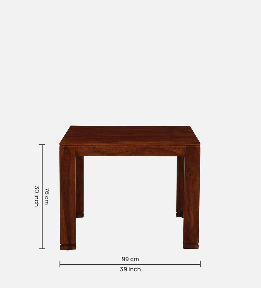 Sheesham Wood 4 Seater Dining Set In Honey Oak Finish