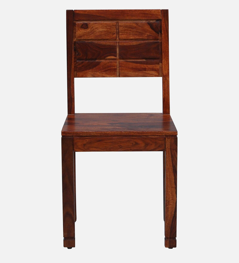 Sheesham Wood 4 Seater Dining Set In Honey Oak Finish