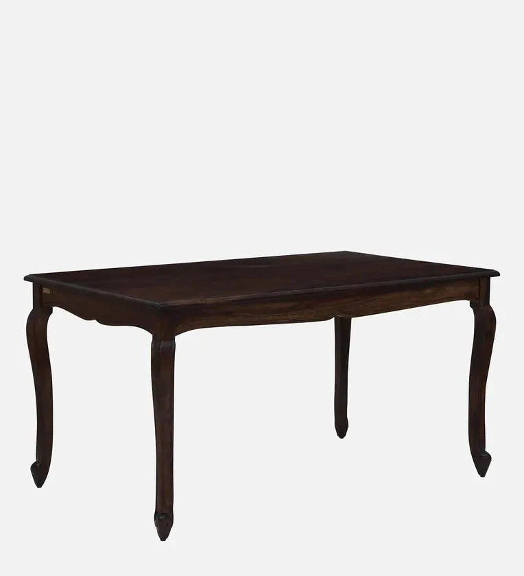 Sheesham Wood 6 Seater Dining Set In Scratch Resistant Provincial Teak Finish